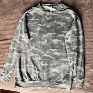 Athleta Gray Camouflage Sweatshirt